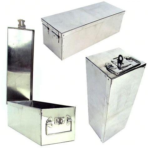 metal locking box front open slim|stalwart metal lock box.